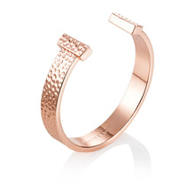 Load image into Gallery viewer, Hammered Bangle (Rose Gold)