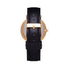 Load image into Gallery viewer, Black Leather Kensington 40 (Gold/White)