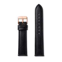Load image into Gallery viewer, Black Leather Kensington 40 Strap