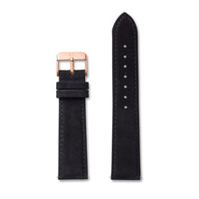 Load image into Gallery viewer, Black Suede Kensington 40 Strap