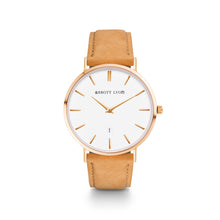 Load image into Gallery viewer, Tan Suede Kensington 40 (Gold/White)