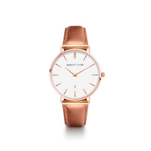 Load image into Gallery viewer, Metallic Rose Gold Leather Kensington 34 (Rose Gold)