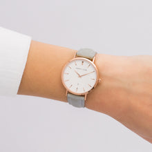 Load image into Gallery viewer, Mist Grey Suede Kensington 34 (Rose Gold)