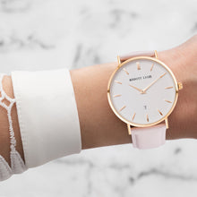 Load image into Gallery viewer, Nude Pink Leather Kensington 40 (Gold/White)