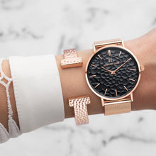 Load image into Gallery viewer, Hammered Bangle (Rose Gold)
