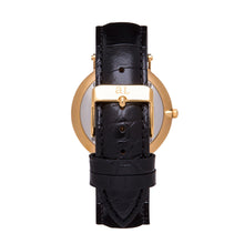 Load image into Gallery viewer, Black Gator Leather Kensington 40 (Gold/Black)