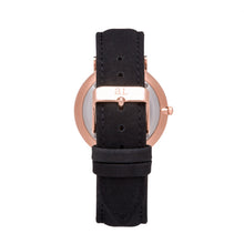 Load image into Gallery viewer, Black Suede Kensington 40 (Rose Gold)