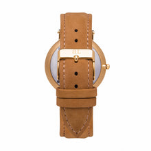 Load image into Gallery viewer, Tan Suede Kensington 40 (Gold/White)