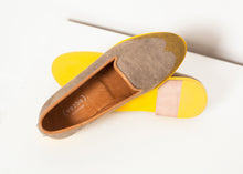 Load image into Gallery viewer, Wingtip Loafer in Yellow- wholesale