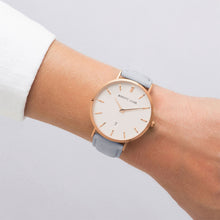 Load image into Gallery viewer, Mist Grey Suede Kensington 40 (Rose Gold)